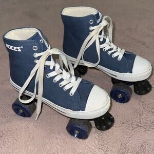 ROCES Chuck Classic Roller Blue and White Size 4